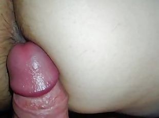 cum on hairy ass and creampie
