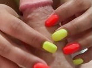 22 min Cumshot handjob nail edging on ONLYFANS