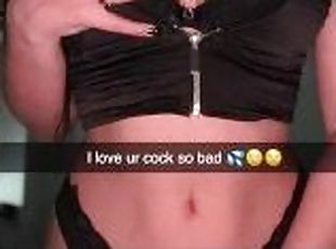 18 year old teen cheats on her boyfriend on Snapchat and has anal sex for the first time After Party