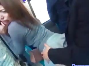 Thick ass japanese girl fucked on bus