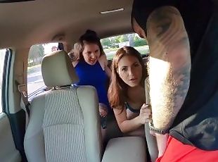 Uber Driver Gets Lucky With Two Stepsisters