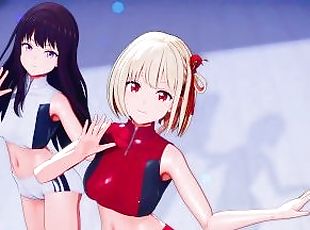 ?MMD Lycoris Recoil 4k/60fps??(?? ?? Chisato)(??? ??? Takina)?~?(HoneyWorks) Fansa / mona)?