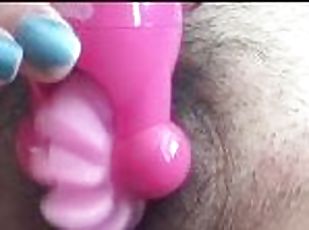 Up close pov with fun toy ???? beautiful milf pussy, sexy Brazilian milf