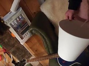 Uncut cock piss content creation / piss on my guitar