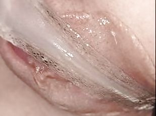 QUALITY CLOSEUP POV #3 - Pretty Pink Panty Soaking!!