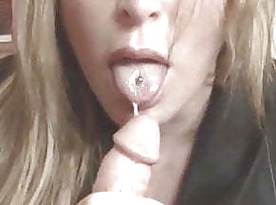 Stacked cougar in stockings banged by stepson