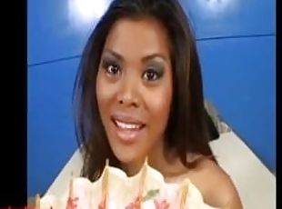 cute dark skin tiny asian spinner gets huge big white monster cock ruined p