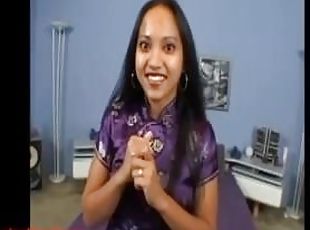 big huge white monster cock breaking open asian maid pussy