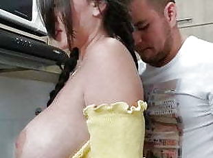 A man tore off his wife's busty girlfriend and cum on sissy