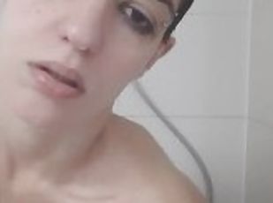 EXTREMELY HOT BRUNETTE MASTURBATES WITH SEXTOY IN THE SHOWER- DEESSEBRONZEE