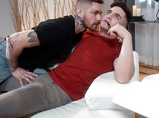 Trevor Brooks Fucks Tattooed Muscle Hunk Coworker Zak Bishop