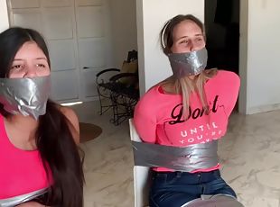 Bratty Online Bullies Bound And Gagged By An Angry Milf!