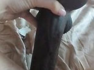 Pretending to Black my Virgin Pussy