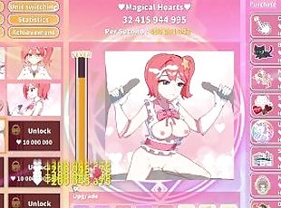Magical Girl Clicker One girl and three guys