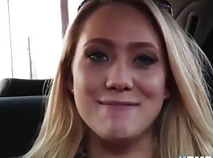 Blondie gets gangbanged like a whore