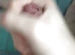 Teen jerks off his young cock