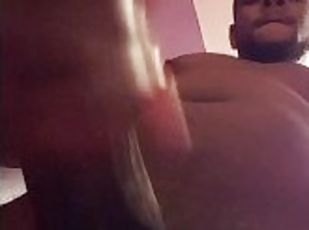 Jacking off while my step mom showers