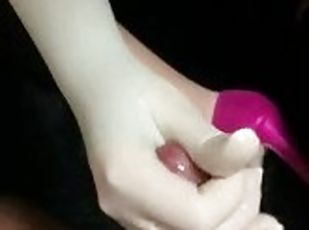 Start Latex Glove Handjob