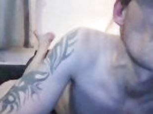 naked and chilling on gay zoom blowing some clouds part 3