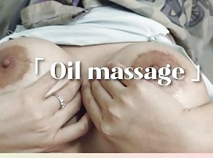 Oil massage & squirting, female orgasm with big tits girl - viza showgirl