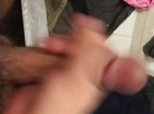 Almost Caught Masterbating in Bathroom