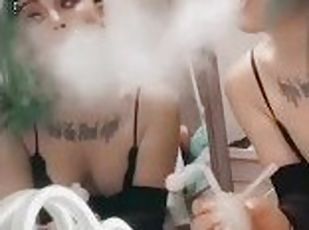 Double the Spun! (Fun with Roxie Lovesick) Smoke High PNP Tweaker Slut Blowing Clouds