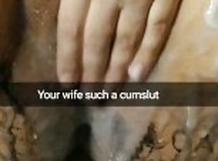 My wife become a cum addicted whore and cumslut for breeding [Cuckold. Snapchat]