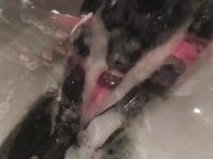 Latex Girl Solo Porn In Bathroom