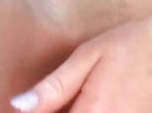 College Girl Fingering Herself Before shower