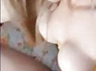 Well hung blonde tgirl fucking boy until he cums!