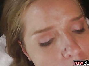 Glam euro babe pounded by masseur’s black cock