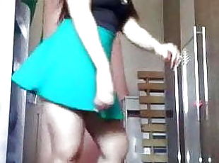 MOV2 (Brazilian Babe With Nice Legs Dances In A Short Skirt)