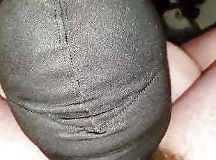 Hooded sub loves sucking cock 2