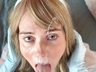 princess get fucked and BLASTED with a huge facial