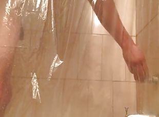 Hot straight guy hidden shower camera