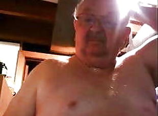 grandpa cum on webcam