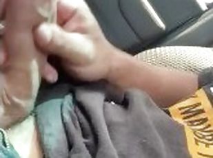 Jacking off on drive home