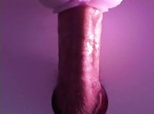 Glory Hole Handjob with fleshlight toy and cum. Gloryhole toy fuck