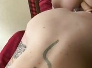 Stepmom takes dildo in her ass while sucking my cock. teaser