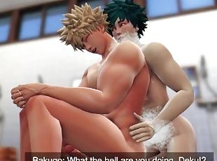 Hero's Bath Time - Midoriya x Bakugo - My Hero Academia - 3D Animation The Sims 4