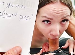 pussy, russisk, skolejente, amatør, blowjob, deepthroat, blond, uskyldig, hotel