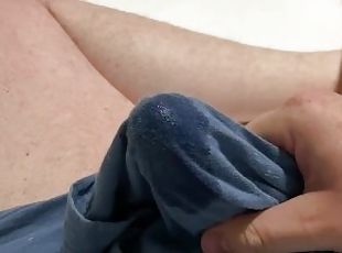 Large cumshot in boxers