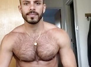 Sexy, hairy boy touches his cock with white underwear carlitos17bcn