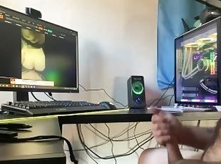 paroasa, masturbare-masturbation, amatori, cuplu, masturbare, pov, camera-web, iubit, prinsa, solo