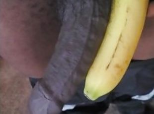 mėgėjai, didelis-penis, tarprasinis, juodas, pora, apkūni, pov, fetišas, solo, bananas