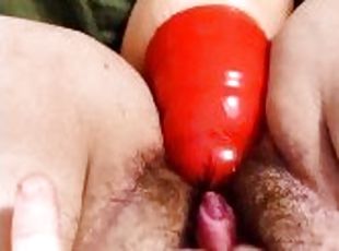 clitoris, lihava, karvainen, masturbaatio, orgasmi, pillu-pussy, amatööri, milf, lelu, isot-upeat-naiset