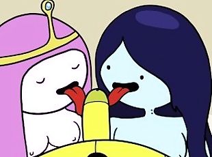 Princess Bubblegum and Marceline Fuck a Banana Guard