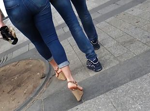 MILF, Big Booty In High Heels Wedges