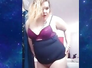 Dancing bbw findom milf pussy flashing 