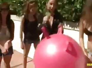 CUM bounce on a BoneBall